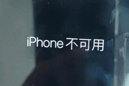 交口苹果服务网点分享锁屏界面显示“iPhone 不可用”如何解决 