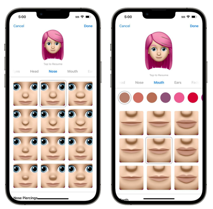 交口苹果手机维修分享​iOS 16中的拟我表情有了哪些变化和升级 