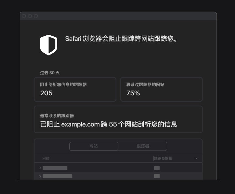 交口苹果手机维修分享如何在 Safari 浏览器中查看和打开隐私报告 